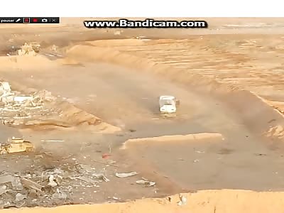 Moment the drone Islamic state captures the death of a member suicide