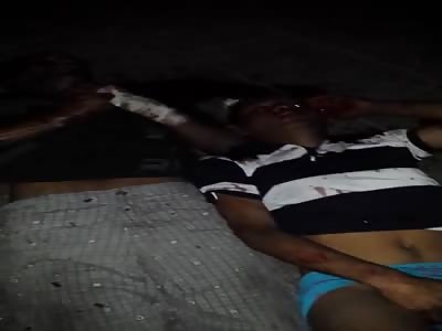 Thugs brutally beaten by population