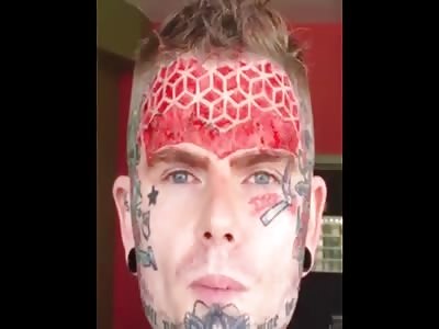 Look guy did it with his own face