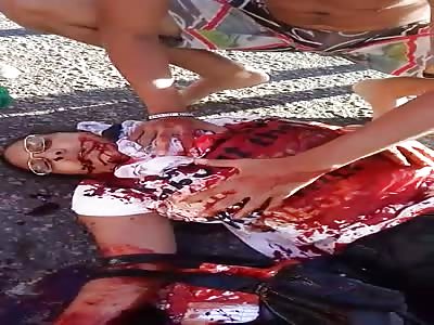 Husband stabs his wife and she waits for help dying