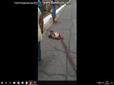 Man cut into several pieces in accident