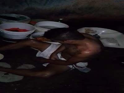 (Another video) thief beaten in jail