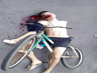  2 boys Agonizing with several shots