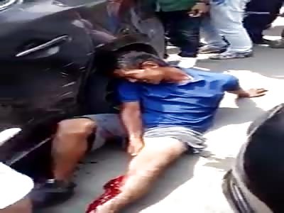 Thief hit by the victim