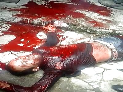 agonizing with several shot 