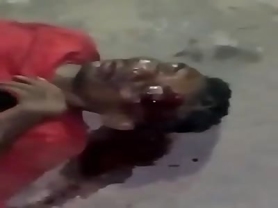 Thief agonizing After Beating