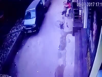 {Best quality} man kills woman with stab