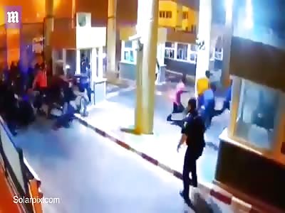 Spanish border guard breaks leg trying to stop migrants   