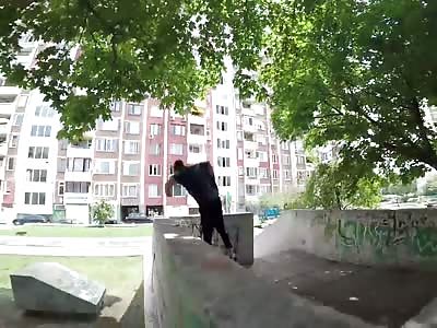 Broken leg  Parkour accident