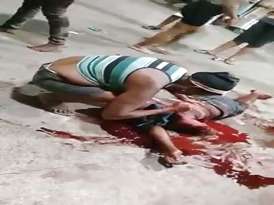 man murdered stabbed on the neck