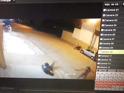 Police being executed in santa catarina brasil