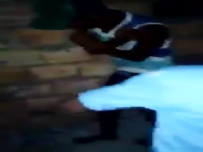 black mug a person and was beaten then