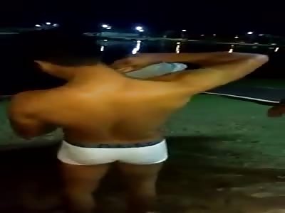 Man set fire himself