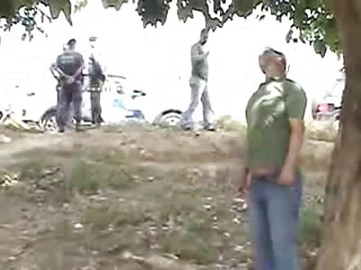 Man committed suicide hanged in a tree