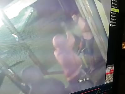 Man being  brutally murdered