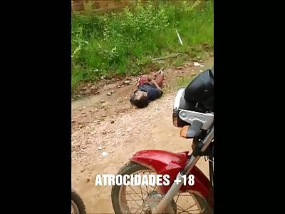 thief in convulsion after beaten