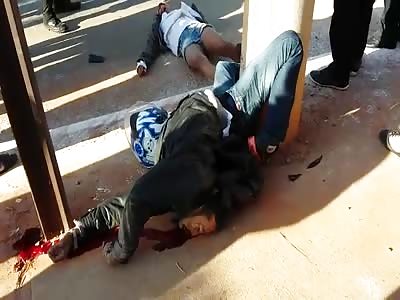 horrific accident in the street 