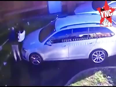 SHOCKING !  man and woman having sex on a car bonnet 