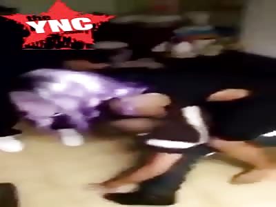 Woman Mercilessly Beating Her husband