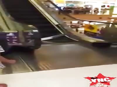 Escalator accident