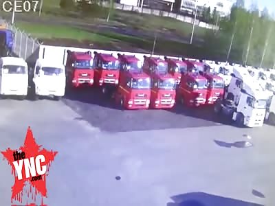 two lorry's go on a  Underground voyage 