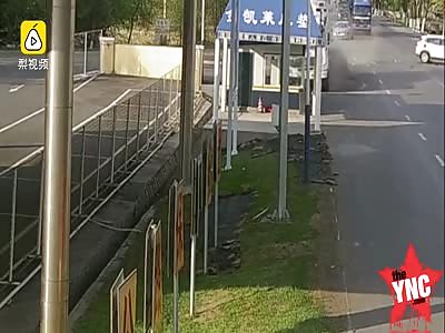 car park attendant   gives his final ticket