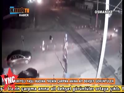  73-year-old Syrian woman gets crushed by an oncoming train