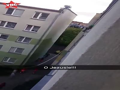 old man fallen out of a window