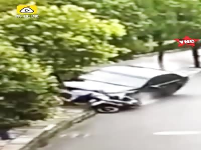 battery car driver death by a tree