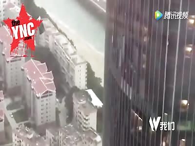 man falls to hsd death when cleaning exterior hanger fell 300 floors down