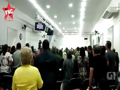 Brazilian knifeman slashes at PRIEST because he 'didnâ€™t like sermon 