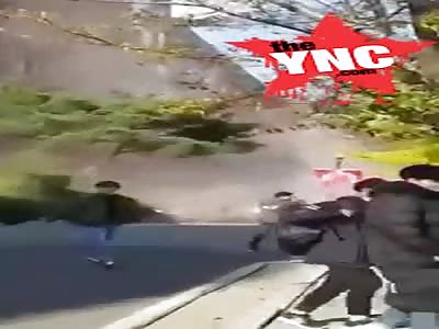 A magnitude 5.4 earthquake destroyed a school in south Korea