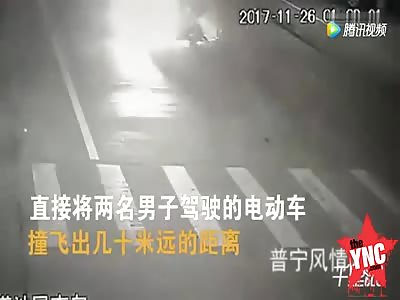 terrible accident on the zebra crossing