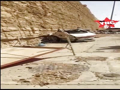 Several Dead After big accident in  Saudi Arabia  @1:22