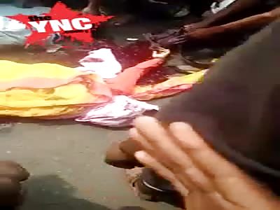 A terrible accident at , Beldanga ,NH34,NH12, on  National High Way Murshidabad