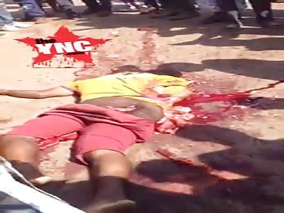 man crushed  by a truck  in  Kampala, Uganda