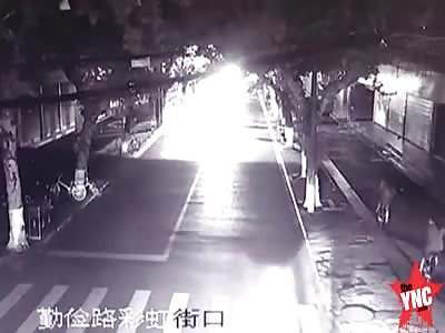 zebra crossing accident in  Jiaxing