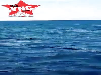 floating dead refugee @2:41 mark  near the coast of the island of Qirqana, east of Tunisia