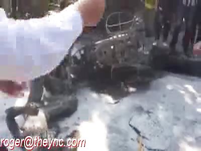 roasted dead man in cambodia