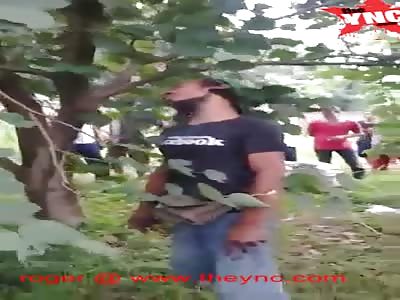 man hanged him self on Jagorawi toll road, Citeurep, Bogor