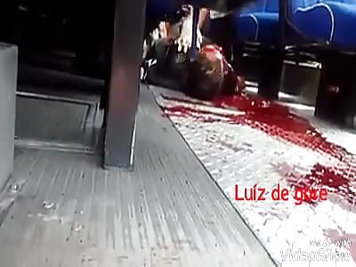 Assailant agonizes after receiving several shots