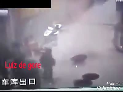 A little girl was killed by a firecraker lit by her brother