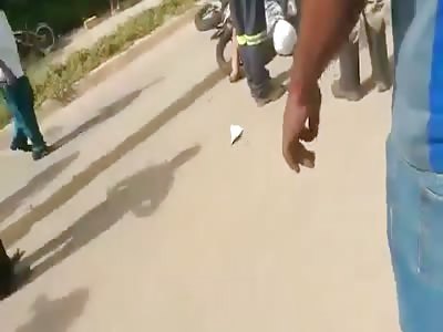 Motorcyclist In A Twist.