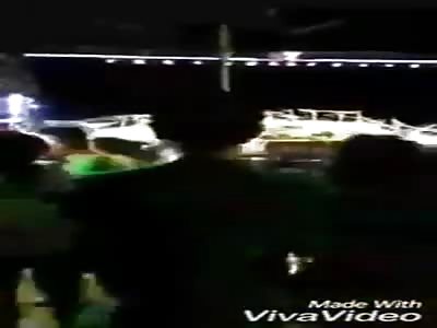 Stage collapses at a concert