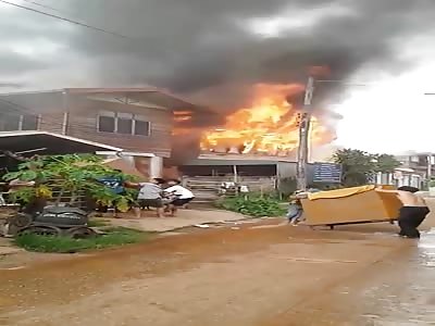 House is going up in flames so better rescue the possessions