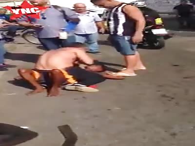 Thief is pinned down for stealing