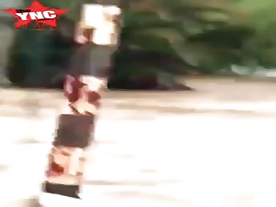 Man washes away in a flood