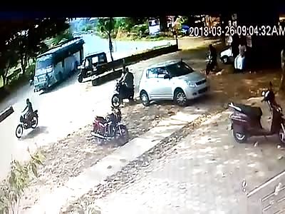 Indian Gets Hit by a Bus 