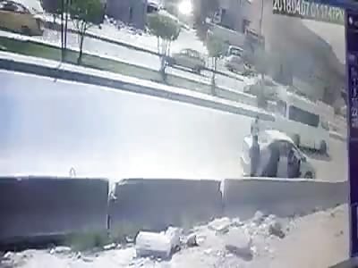 Woman Gets Crushed to Death Against Her Car by a Rickshaw