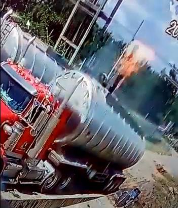 Man Shocked to Death on Top of Truck 